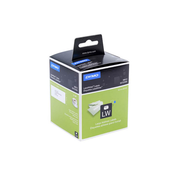 5411313990127 - DYMO Original LabelWriter Adressetiketten (Groß) | 36 mm x 89 mm | schwarzer Druck auf weißem Untergrund | 2 Rollen mit je 260 Etiketten (520 Stück) | selbstklebend | für LabelWriter Etikettendrucke
