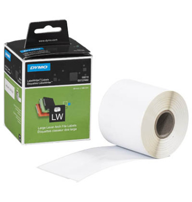 R&uuml;ckenschilder 99019 S0722480, wei&szlig;, breit/kurz, 59x190mm, selbstklebend, permanent 