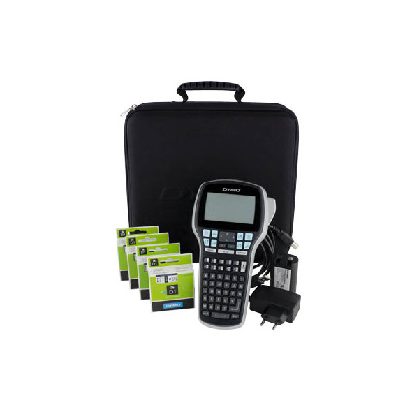3501170915486 - DYMO LabelManager 420P Beschriftungsgerät im Koffer | Tragbares Etikettiergerät mit ABC Tastatur | mit extra Rollen D1-Beschriftungsband | für D1 Etiketten in 6 9 12 19 mm Breite