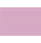 Karteikarten 10830S A7 liniert 205g rosa