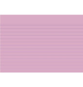 Karteikarten 10839S A6 liniert 205g rosa