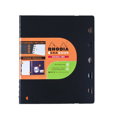 Schreibmappe Exabook schwarz 24x31,5cm 80 Bl