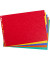 Kartonregister 2905E, 5-teilig blanko, A3 quer, 400 g/m&sup2;, farbige Taben, 5-teilig