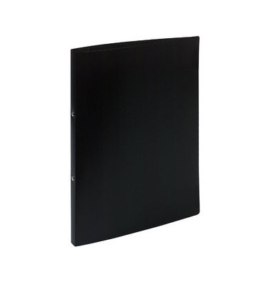 Ringbuch 54191E, A4 2 Ringe 15mm Ring-&Oslash; Polypropylen (PP) schwarz