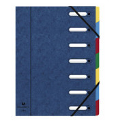 Ordnungsmappe Harmonika 55072E, 1-7, blau, A4, 7 F&auml;cher