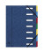 Ordnungsmappe Harmonika 55072E, 1-7, blau, A4, 7 F&auml;cher