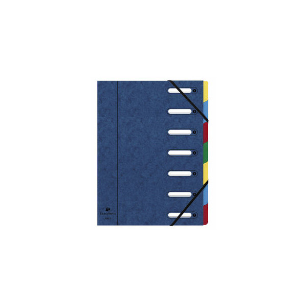3130630550723 - Ordnungsmappe Harmonika 55072E 1-7 blau A4 7 Fächer 3130630550723 Exacompta