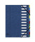 Ordnungsmappe Harmonika 55122E, 1-12, blau, Din A4, 12 F&auml;cher