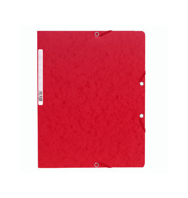 Eckspannmappe 5515E, A4 rot Karton 400g