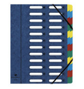 Ordnungsmappe Harmonika 55242E, 1-24, blau, Din A4, 24 F&auml;cher