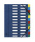 Sammelmappe Harmonika 24-teilig blau 240x320mm Manila