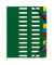 Ordnungsmappe Harmonika 55243E, 1-24, gr&uuml;n, Din A4, 24 F&auml;cher