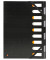 Ordnungsmappe Exactive 55334E, 9-teilig blanko, schwarz, Din A4, 9 F&auml;cher