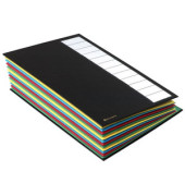 Ordnungsmappe Ordonator 55341E, 12-teilig blanko, schwarz, A4, 12 F&auml;cher