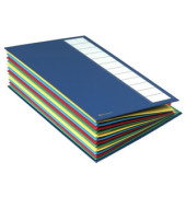 Ordnungsmappe Ordonator 55342E, 12-teilig blanko, blau, A4, 12 F&auml;cher