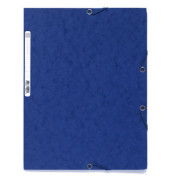 Eckspannmappe Nature Future 55502E, A4 blau Karton 400g, f&uuml;r ca. 250 Blatt, mit 3 Einschlagklappen