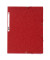 Eckspannmappe 55505E, A4 rot Karton 400g, mit 3 Einschlagklappen