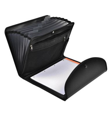 Fächermappe Exactive 6-tlg schwarz 335x285mm Innent. Fächermappe Exactive 6-tlg schwarz 335x285mm Innent.