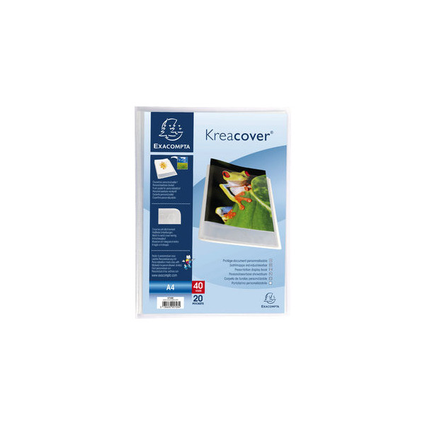 3130630057284 - Sichtbuch Kreacover 5728E transparent A4 mit 20 Hüllen Polypropylen (PP) 3130630057284 Exacompta
