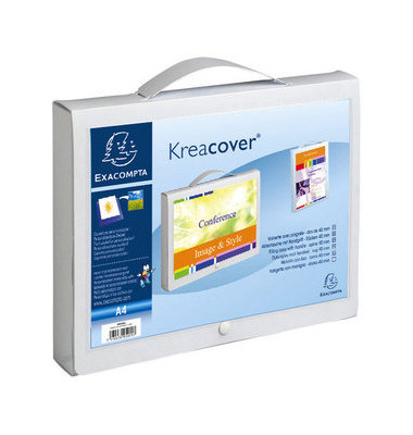 Präsentationsheftbox 5925E, A4 weiß, 4cm Füllhöhe, Polypropylen (PP)