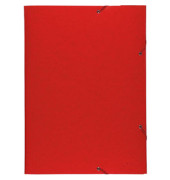 Eckspannmappe Nature Future 59503E, A3 rot Karton 600g, f&uuml;r ca. 100 Blatt, mit 3 Einschlagklappen
