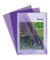 Sichthüllen 660505E, A4, violett, klar-transparent, glatt, 0,13mm, oben & rechts offen, PVC