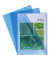 Sichthüllen 660525E, A4, blau, klar-transparent, glatt, 0,13mm, oben & rechts offen, PVC