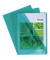 Sichthüllen 660595E, A4, grün, klar-transparent, glatt, 0,13mm, oben & rechts offen, PVC