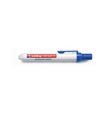 Permanentmarker retract 11, 4-11003, blau, 1,5-3mm Rundspitze