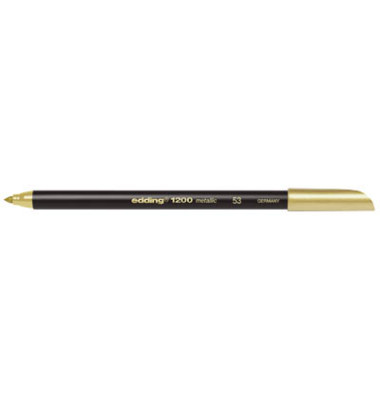 Faserschreiber 1200 color pen metallic gold 1-3 mm Faserschreiber 1200 color pen metallic gold 1-3 mm