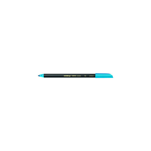 10 Stück Edding Faserschreiber 1200 color pen metallic blau 1-3mm 4004764926206 Edding