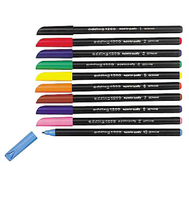 Faserschreiber 1200 10er-Etui farbig sortiert 0,5-1 mm