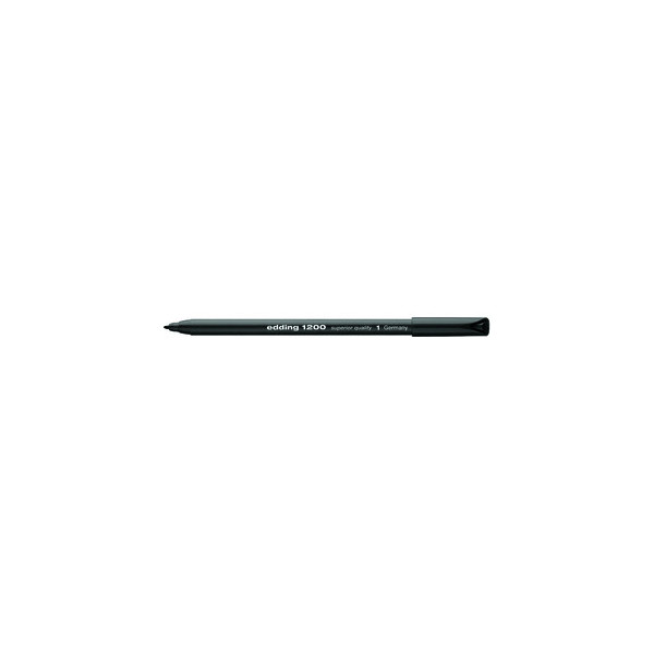 4004764033218 - Fasermaler 1200 schwarz Strichbreite 1 mm Rundspitze - Edding