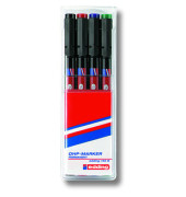 Folienstifte-Set, 140-4, 4-farbig sortiert, 0,3mm, Rundspitze