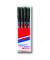 Folienstifte-Set, 140-4, 4-farbig sortiert, 0,3mm, Rundspitze