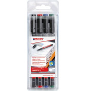 Folienstifte-Set, 141-4, 4-farbig sortiert, 0,6mm, Rundspitze