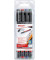 Folienstifte-Set, 141-4, 4-farbig sortiert, 0,6mm, Rundspitze