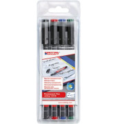 Folienstifte-Set, 142-4, 4-farbig sortiert, 0,6mm, Rundspitze