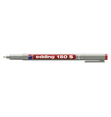 Folienstift, 150 002, rot, 0,3mm, Rundspitze