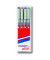 Folienstifte-Set, 151F/4S, 4-farbig sortiert, 0,6mm, Rundspitze