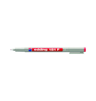 Folienstift 151 F rot 0,6 mm non-permanent