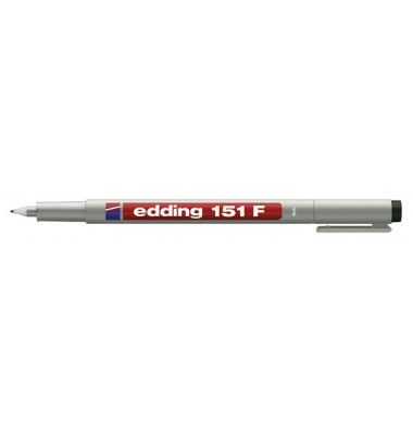 Folienstift, 151 001, schwarz, 0,6mm, Rundspitze