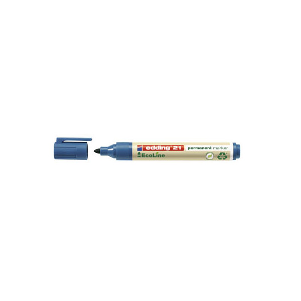 4004764917846 - Permanentmarker 21 EcoLine blau 15-3mm Rundspitze 4004764917846 Edding
