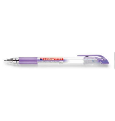 Gelschreiber Crystaljelly, 2185-078, transparent (Schreibfarbe: violett metallic), 0,7mm, mit Kappe