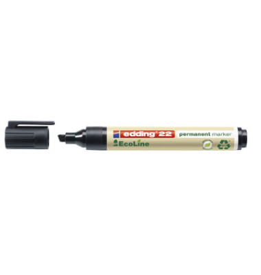 Permanentmarker 22 EcoLine, 4-22001, St&uuml;ck, schwarz, 1-5mm Keilspitze