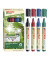 Permanentmarker-Set 22 EcoLine, 4-22-4, Pack, 4-farbig sortiert, 1-5mm Keilspitze