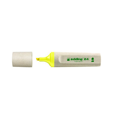 Textmarker 24 EcoLine gelb 2-5mm Keilspitze