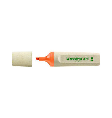 Textmarker Highlighter 24 EcoLine, 4-24006, orange, 2-5mm Keilspitze