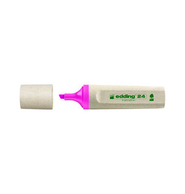 Textmarker 24 EcoLine rosa 2-5mm Keilspitze