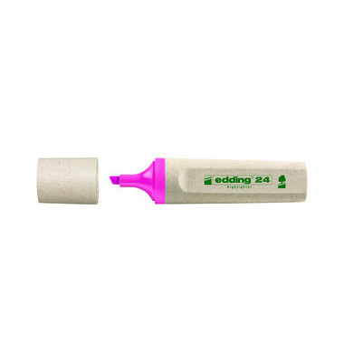 Textmarker Highlighter 24 EcoLine, 4-24009, rosa, 2-5mm Keilspitze